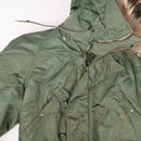 US N-2B Flight Jacket w Attached Hood and Fur Ruff 1962 - Sz M - US Air Force Surplus - Flight Jackets