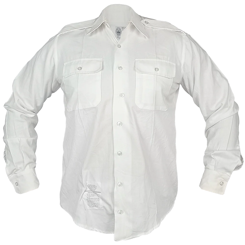 military mess dress shirts US MILITARY FEMALE MESS DRESS PLEATED LONG SLEEVE SHIRT