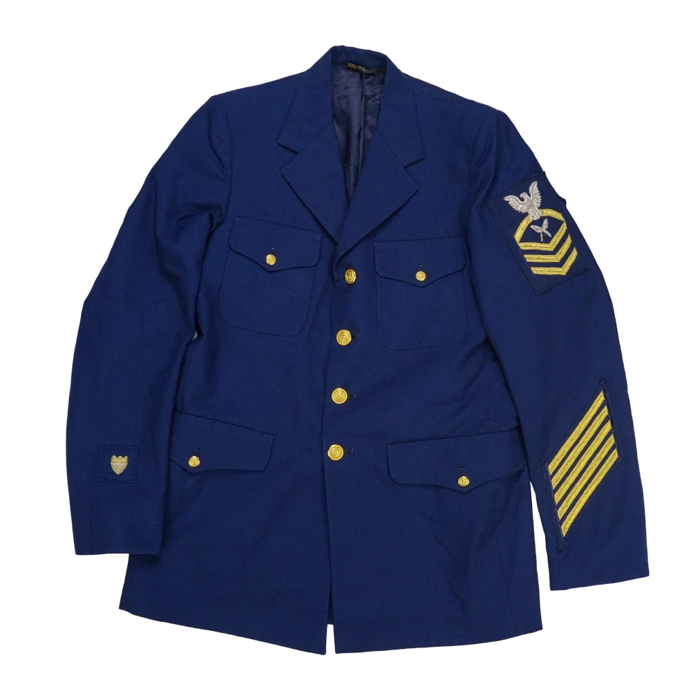 dinner dress blue jacket coast guard US Service birthday2026 Restyled: Mauve Side Split Size:6-12 M