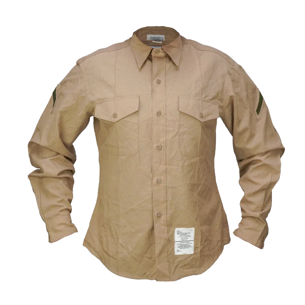 usmc dress shirt USMC P1905 Khaki Wool Service Shirt