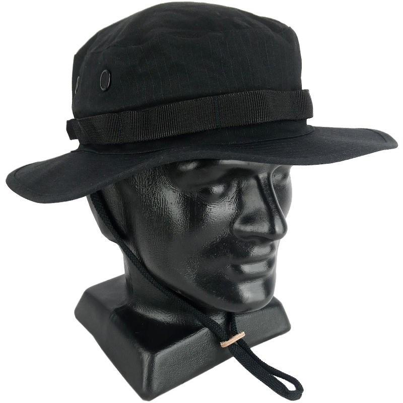 Mil-Tec Cotton Ripstop Boonie Hat Black Extra Large 12325002-905