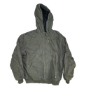 Dickies Grey Quilted Hooded Work Jacket - XLarge