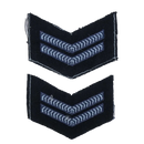NZ Air Force Small Corporal Rank Patch Pair