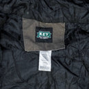 Key Brown Quilted Hooded Jacket - 4XLarge - Army & Outdoors - Hoodies