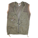 Vintage Bazooby Khaki Utility Vest - Medium