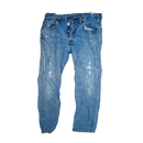 Levi's 501 Distressed Blue Jeans - 30x32, Small - Army & Outdoors - Jeans