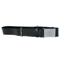British Army Black Parade Belt w/ Chrome Buckle - XLarge