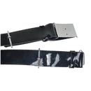 British Army Black Parade Belt w/ Chrome Buckle - XLarge