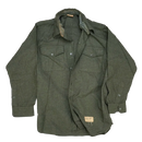 USMC Dark Green Flannel Wool Uniform Shirt - Medium