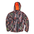 Aqua Stop Camo & Blazing Orange Reversible Rain Jacket - Medium
