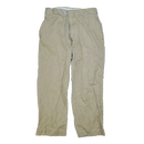 US Army 1960s Khaki Chino Service Trousers -  34x35, Medium