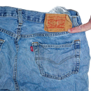 Levi's 501 Distressed Blue Jeans - 30x32, Small - Army & Outdoors - Jeans