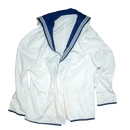 British Royal Navy Class II White Middy Jumper - XLarge