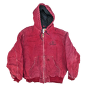 Carhartt Embroided Red Hooded Work Jacket - XLarge