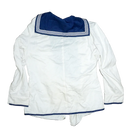 British Royal Navy Class II White Middy Jumper - XLarge