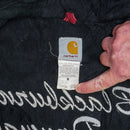 Carhartt Embroided Red Hooded Work Jacket - XLarge
