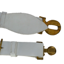 British Army White PVC Parade Belt w/ Buckle - Medium