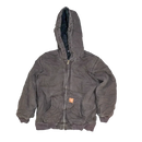 Carhartt Kids Brown Quilted Hooded Jacket - Large