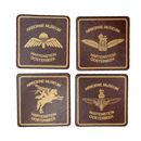 Vintage Airborne Museum Hartenstein Oosterbeek coasters set of 4