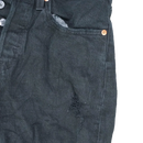 Levi's 501 Women's Wedgie Distressed Black Jeans - W27, Small