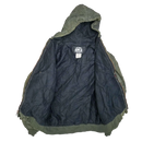 US Made Polar King Grey Quilted Hooded Jacket - 40R, Medium - Army & Outdoors - Hoodies