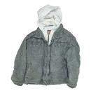 Arizona Jeans Co. Grey Hooded Canvas Work Jacket - Large - Army & Outdoors - Field Jackets