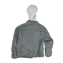 Arizona Jeans Co. Grey Hooded Canvas Work Jacket - Large - Army & Outdoors - Field Jackets