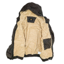 Lee Brown Sherpa Lined Hooded Jacket - Large