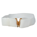 British Army White Courlene Parade Belt - Large