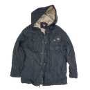 Wrangler Black Sherpa Lined Hooded Jacket - Medium