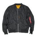 Alpha Industries MA-1 Black Flight Jacket - XLarge