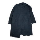 Vintage Park Ave Black Lined Trench Coat - Medium