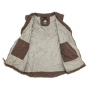 Berne Brown Canvas Sherpa Lined Vest - Medium