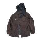 Brahma Dark Brown Canvas Hooded Jacket - XLarge