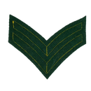 British Army Corporal Gold on Green Rank Patch, Item 2 - British Army Surplus - Flags, Badges & Insignia