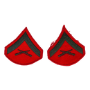 US Marine Corps Lance Corporal E-3 Rank Chevrons – Pair