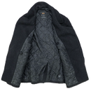 Alpha Industries Black Wool Peacoat - X Large