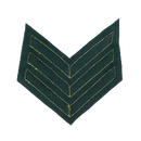 British Army Sergeant Gold on Green Rank Patch - British Army Surplus - Flags, Badges & Insignia