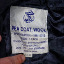 Navy Blue Wool Pea Coat - 48, XLarge