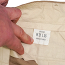 USGI 1960s Khaki Service Dress Trousers - 31x35, Small