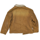 BKE 67 Brown Canvas Sherpa Lined Trucker Jacket - XLarge