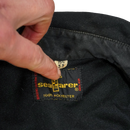 Vintage US Navy Chief Petty Officer Black Utility Shirt - 15.5x33, Medium