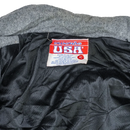 US Made Awards Grey & Red Wool Varsity Jacket - XLarge
