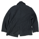 US Navy-Style Black Wool Pea Coat – 2XL
