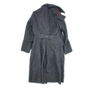 Bulgarian Dark Grey Wool Overcoat - Small