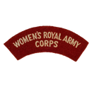 British Royal Women's Army Corps Shoulder Title