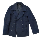 Alpha Industries Navy Wool Peacoat - Small