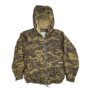 Columbia Wool Camouflage Hooded Jacket - Small