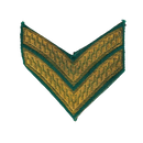 Australian Army Corporal Gold on Green Rank Patch