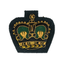 British Army Warrant Officer WO2 Crown Royal Green Jackets Patch